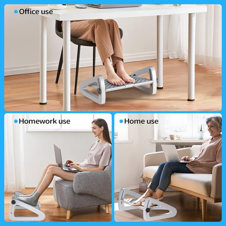 YUWENUS Adjustable Foot Rest with Massage Rollers photo 7