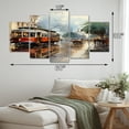 thumbnail image 4 of Designart "Vibrant Night in New Orleans Cityscape II" New Orleans Metal Wall Décor Set, 4 of 5