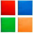 thumbnail image 2 of JAM Paper Assorted Plastic 3 Ring Binders, 3 inch, Red, Green, Blue & Orange, 4 per Pack, 2 of 4