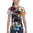 thumbnail image 4 of Boku no Hero Mha Academia Youth Unisex T-Shirt Crewneck Short Sleeve Double-Sided Print Tee Shirts Top For Boys Girls Kid Teen Small, 4 of 6