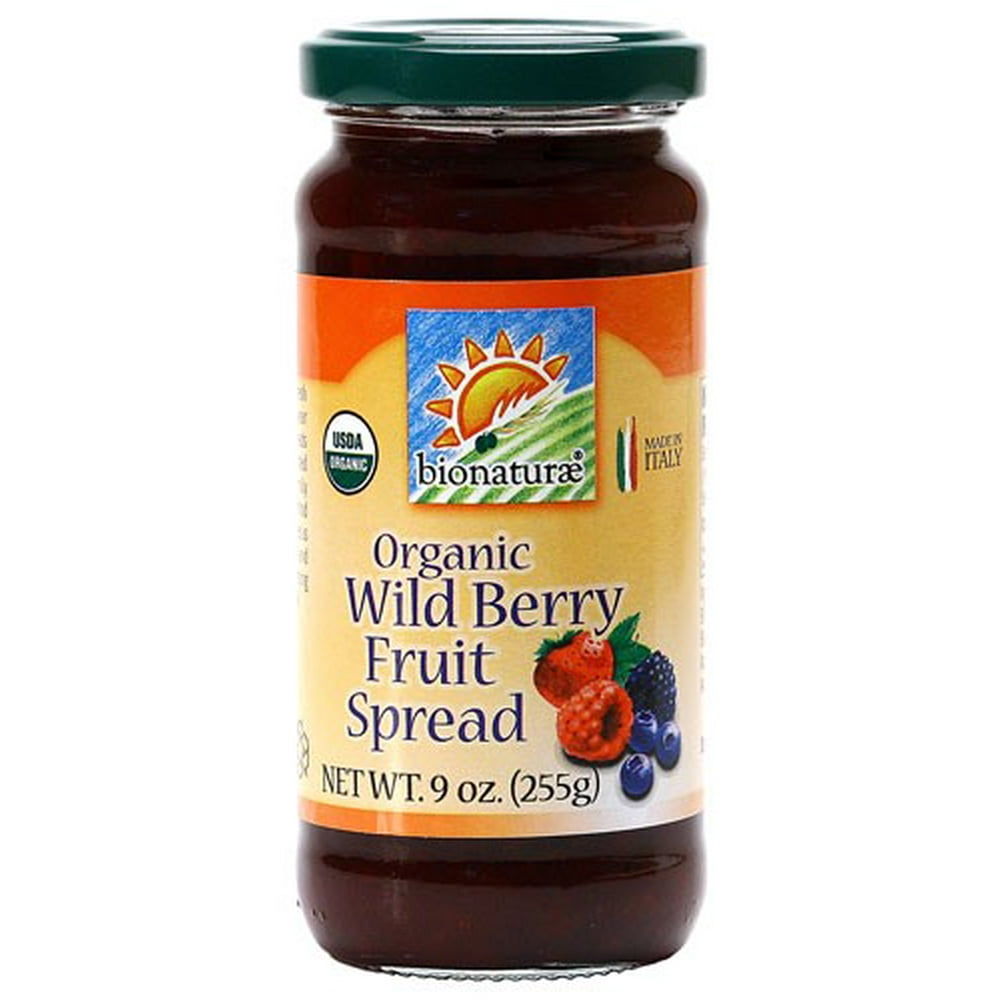 Bionaturae Organic Fruit Spread, Wild Berry, 9 Oz - Walmart.com ...