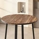 thumbnail image 3 of Mesa redonda de madera de 90cm con patas de mesa metálicas, 3 of 5