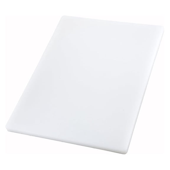 Heavy-Duty Plastic Cutting Board, 15" x 20" x 1", White