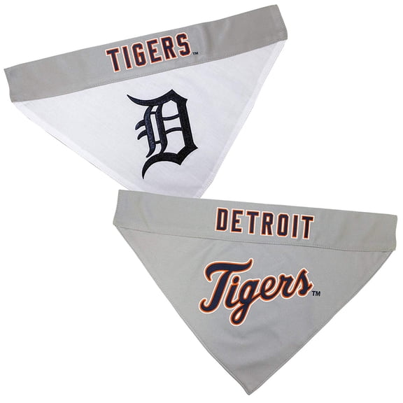 Pets First MLB Detroit Tigers Reversible Bandana - Dual-Sided Bandana for Cats & Dogs
