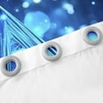 thumbnail image 6 of Black and Neon Blue Curtains Ombre Striped Window Curtains for Bedroom Living Room,Galaxy Stars Glitter Curtains & Drapes 2 Panels 42"Wx90"L, 6 of 6