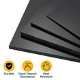 thumbnail image 3 of Uxcell 2 Pack ABS Plastic Sheet, 0.12" Thick 8"x12" Flexible Hard Plastic Sheet, Heat Moldable Plastic Panel for DIY Crafts Home Decoration, Black, 3 of 6