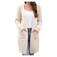 thumbnail image 2 of Pntutb moda mujer Casual manga larga otoño suéter largo abrigo cárdigan blusa tops Pntutb Pntutb-974, 2 of 7