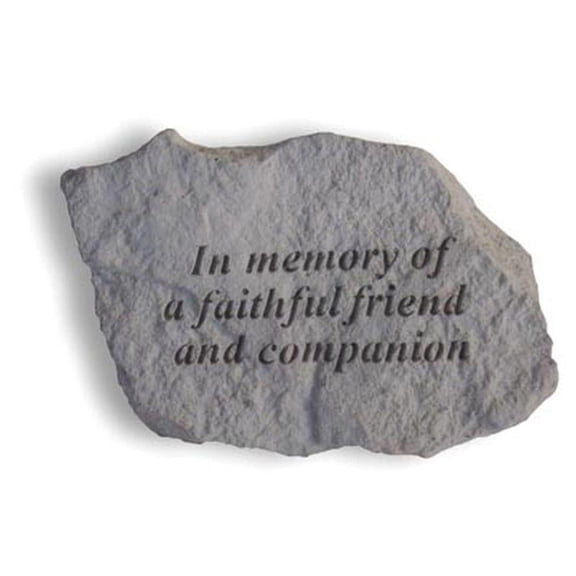 In Memory Of A Faithful Friend... Memorial Garden Stone