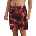 thumbnail image 2 of Logiee Red Line Print Mens Swim Trunks Quick Dry Board Shorts,Breathable Hawaii Beach Shorts Swimwear Bathing Suits-XX-Large, 2 of 6