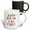 Multicolor, variant on 3drose, Keep Calm and Be Kind Creative Text Mental Health Motivational Quotes, 11oz Two-tone Black Mug
