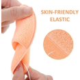 thumbnail image 6 of Ljia 2 PCS Facial Sponge Konjac Glove Bath Sponge Gentle Exfoliating Pads Wash Reusable Puff for Daily Face Deep Pore Cleansing Blackheads Dead Skin, Makeup Remover (Orange, Pink) A416, 6 of 7