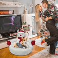 thumbnail image 3 of Christmas Cat House | Cartoon Creative 3D Snowman Christmas Cat Beds - Washable Cozy Pet Kitten Bed, Anti-Slip Bottom, 3 of 5
