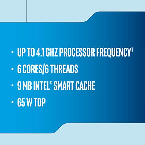 Intel Core i5 9400F - 2.9 GHz - 6-core - 6 threads - 9 MB cache 
