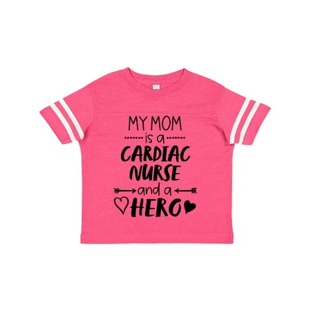 

Inktastic My Mom is a Cardiac Nurse and a Hero Gift Toddler Boy or Toddler Girl T-Shirt