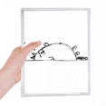 thumbnail image 1 of Carnet Ligne Paresseuse Chat Journal Rechargeable Papeterie, 1 of 3