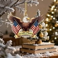 thumbnail image 3 of WKSCLPAI USA 250th Anniversary Hanging Ornament – Flag-Embellished White House Design, Patriotic Commemorative Keepsake, Perfect for 250 Year Celebrations & Home Holiday Decor, 3 of 6