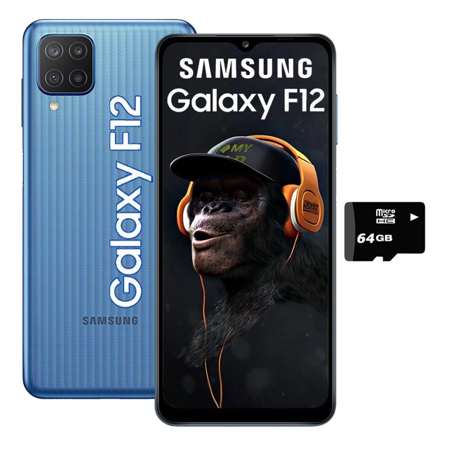 Smartphone Samsung Galaxy F12 64GB 4GB Dual Sim Azul más Micro SD 64GB