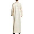 thumbnail image 3 of Men Embroidery Muslim Islamic Robe Arab Dubai Kaftan Thobe Evening Gown, 3 of 3