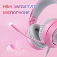 thumbnail image 4 of Auriculares gamer SOMIC G951 rosa USB con orejas de gato y sonido envolvente 7.1, 4 of 8