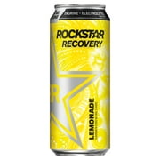 Rockstar Recovery Lemonade with Electrolytes Energy Drink, 16 oz, 1 Count Can