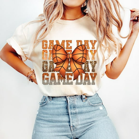 Coquette Basketball T-Shirt, Game Day Basketball T-Shirt, Basketball Mama T-Shirt