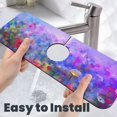 thumbnail image 6 of Kdxio Colorful Purple Cosmos Flower Pattern Non-Slip Diatom Mud Faucet Drain Pad,Self Absorbent Mat for Kitchen Sink for Variety Kitchen & Bathroom Countertops, 6 of 7