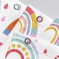 thumbnail image 6 of Rainbow Shower Curtains Boho Abstract Rainbow Shower Curtain for Bathroom Colorful Cute Kids Rainbow Bathroom Curtain Sets Waterproof Farbric for Bathroom Bathtub with Hooks, 72x72 inches, 6 of 6