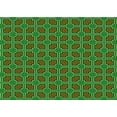 thumbnail image 1 of Ahgly Company Machine Washable Indoor Rectangle Transitional Dark Forest Green Area Rugs, 4' x 6', 1 of 7