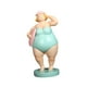 thumbnail image 2 of Figura de mujer de playa, escultura de escritorio, colección, linda estatua de resina artesanal, regordeta Verde, 2 of 8