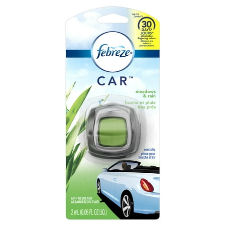 Febreze CAR Air Freshener Meadows & Rain (1 Count, 0.06 oz)