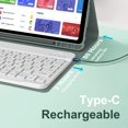 thumbnail image 4 of Detachable Keyboard Case for Samsung Tab A9+ 11" (SM-X210/X216/X218) with S Pen Holder, 4 of 8