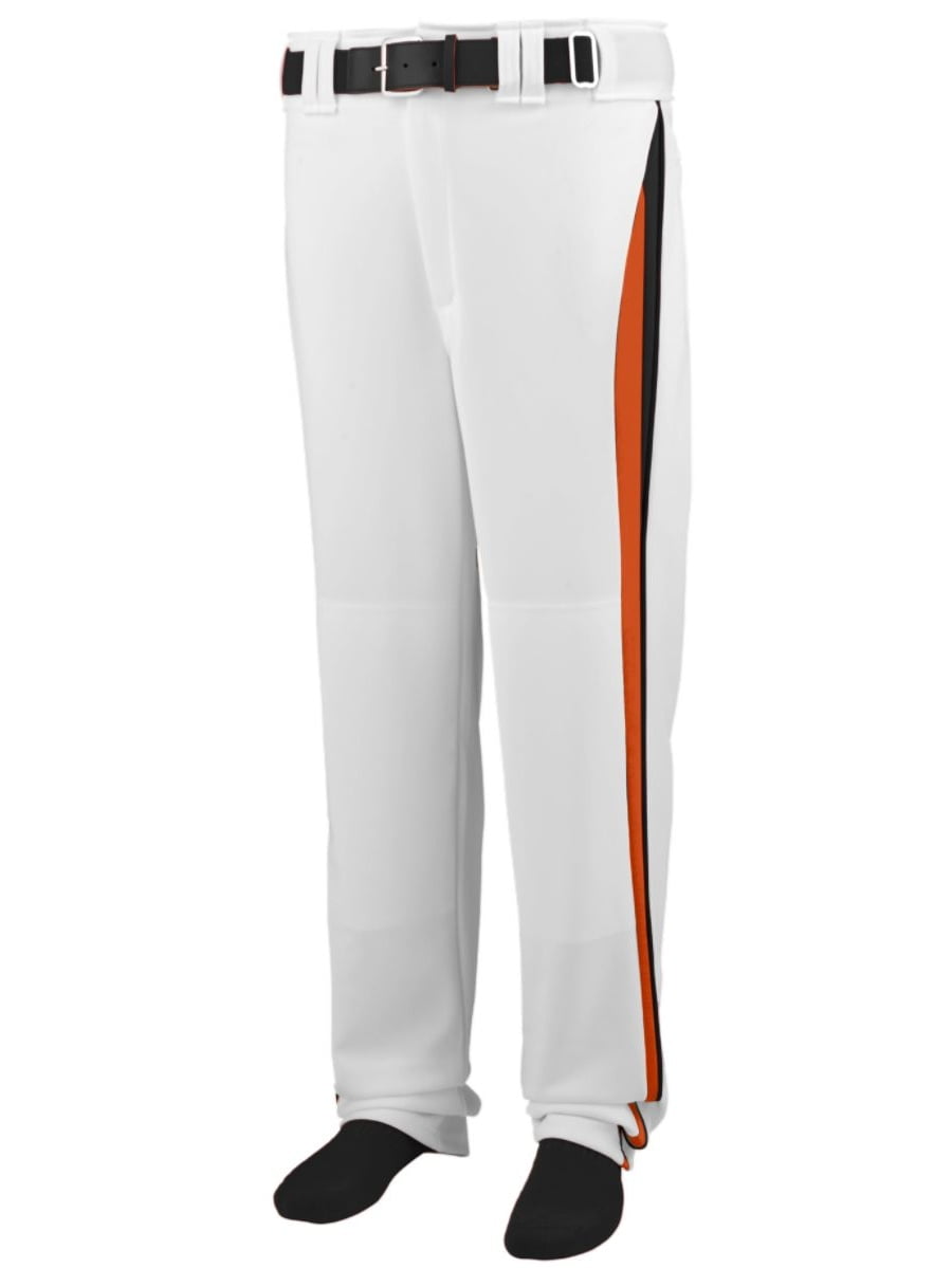 Augusta Line Drive Baseball/Softball Pant 1475 White/Orange/Black 3Xl