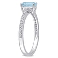 thumbnail image 3 of Everly Women's Topaz and Diamond 10k White Gold Ring, 3 of 7