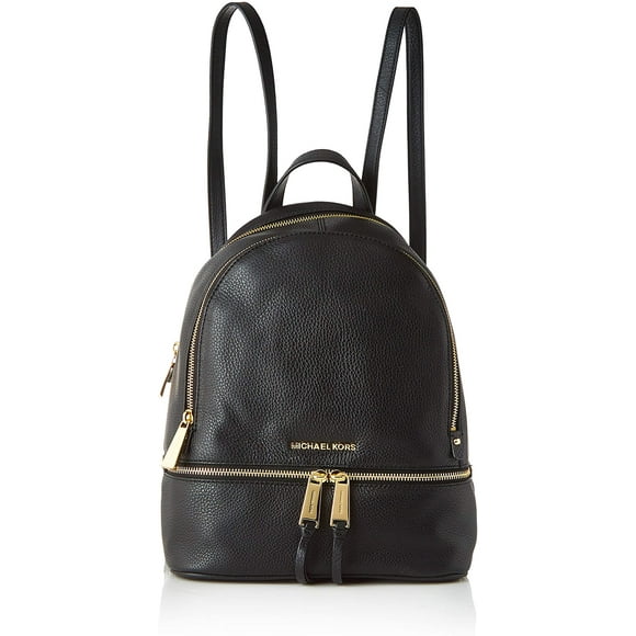 MICHAEL Michael Kors Rhea Zip Medium Leather Backpack, Black