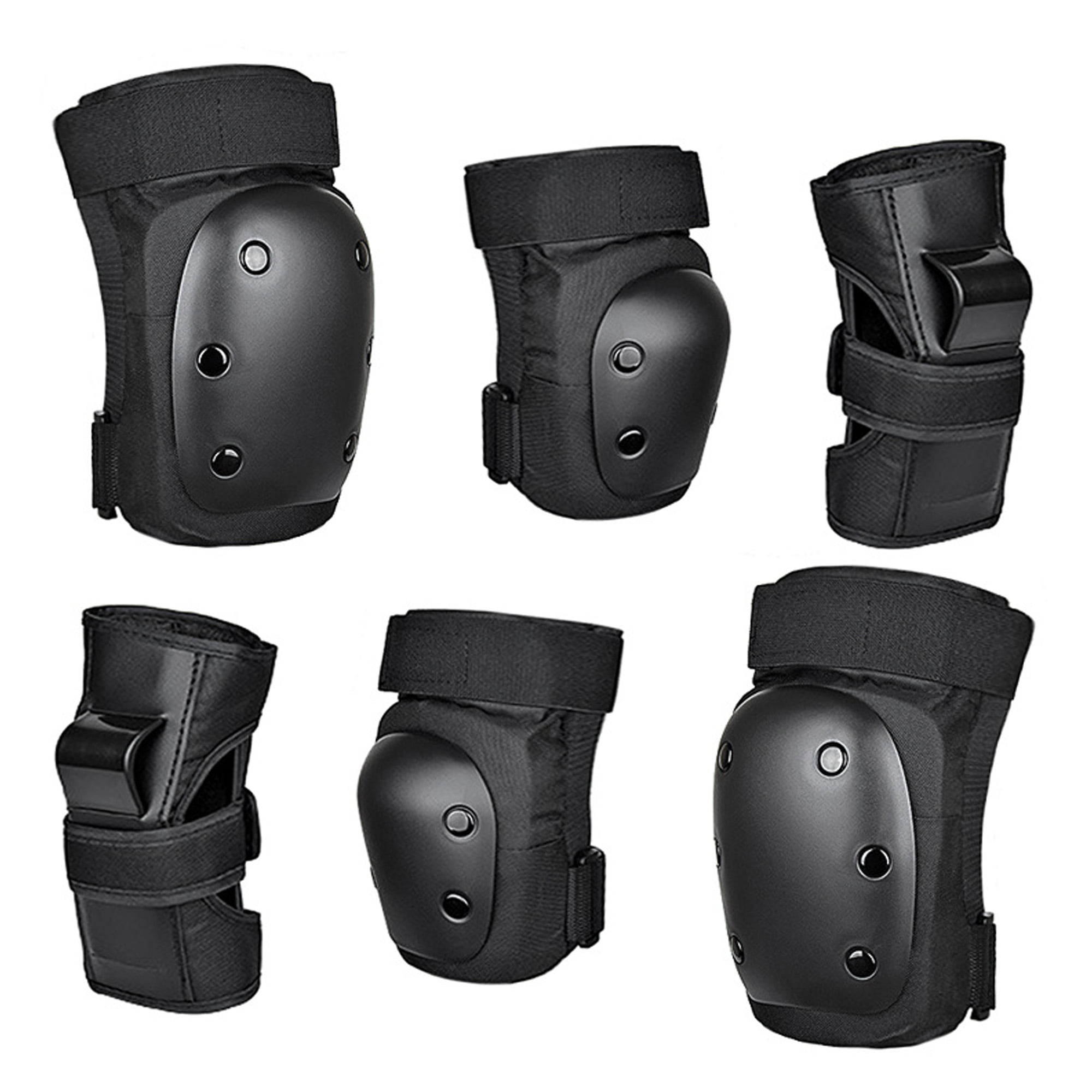 Protective Gear Set 6 in 1 Knee Elbow Pads with Wrist Guards Multi Sports S5S9 
