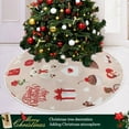 thumbnail image 6 of FMSHPON Valentine's Day Mother's Day Red Heart Love Xmas Christmas Tree Skirt Stand Mat for Holiday Party Decoration Indoor Outdoor 36 inches, 6 of 6