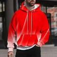 thumbnail image 2 of Big and Tall Men's Hoodies Funny 3D Printed Oversized Casual Hooded Shirts Trendy Streetwear Workout Fitness Outfits Fall, 2 of 5