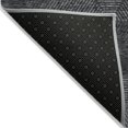 thumbnail image 4 of 5' X 8' Charcoal Gray And Silver Geometric Washable Indoor Outdoor Area Rug, 4 of 5