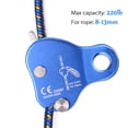 thumbnail image 3 of Ascender, 220lb  Bearing, 8-13mm Rope, Anodized Aluminum Forged For Tree Climbing, Single Rope Climbing, With Climbing System, 3 of 7