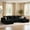 Black, variant on XIZZI No Assembly Sectional Sofa, Compact Shipped Furniture with High Density Foam and Comfortable Seating, Upgraded Plush Couch, Black