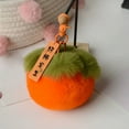 thumbnail image 4 of Persimmon Keychain Plush Good Luck Charm Keyring Gift, 4 of 4