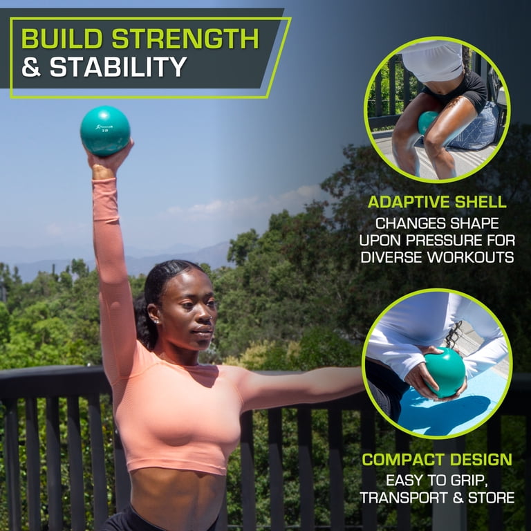 Prosourcefit Weighted Toning Exercise Balls, 2lb photo 3