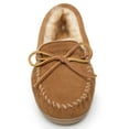 thumbnail image 2 of Minnetonka Women's Suede Sheepskin Hardsole Moc Slipper, 2 of 3