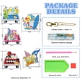 thumbnail image 4 of Cuadros Decorativos Diamond Drill 5D Art Key Rings Art Craft DIY Regalos en forma especial (YSK099) 5pcs DQrwqpou embutido en tela, 4 of 4