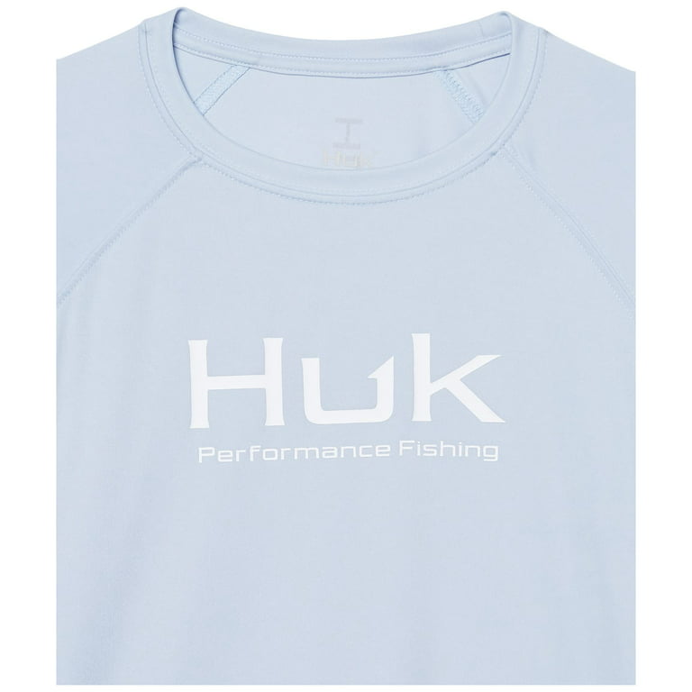 HUK Kids' Standard Pursuit Long Sleeve Sun Protecting Fishing Shirt  (Coastal Sky, Small)