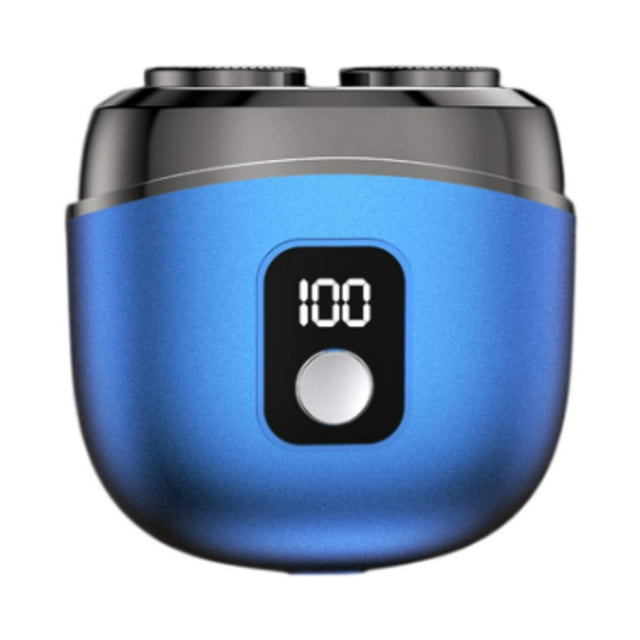 Bunblic Rasoir Électrique 5 W Rechargeable Machine de Rasage de Barbe pour Hommes Voyage Camping Bleu