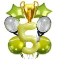 thumbnail image 5 of Tennis Balloon Gold Medal Cup Balloon Yellow Number 4 Foil Balloon Children's Birthday Sports Theme Party Decoration Balloon, 5 of 10
