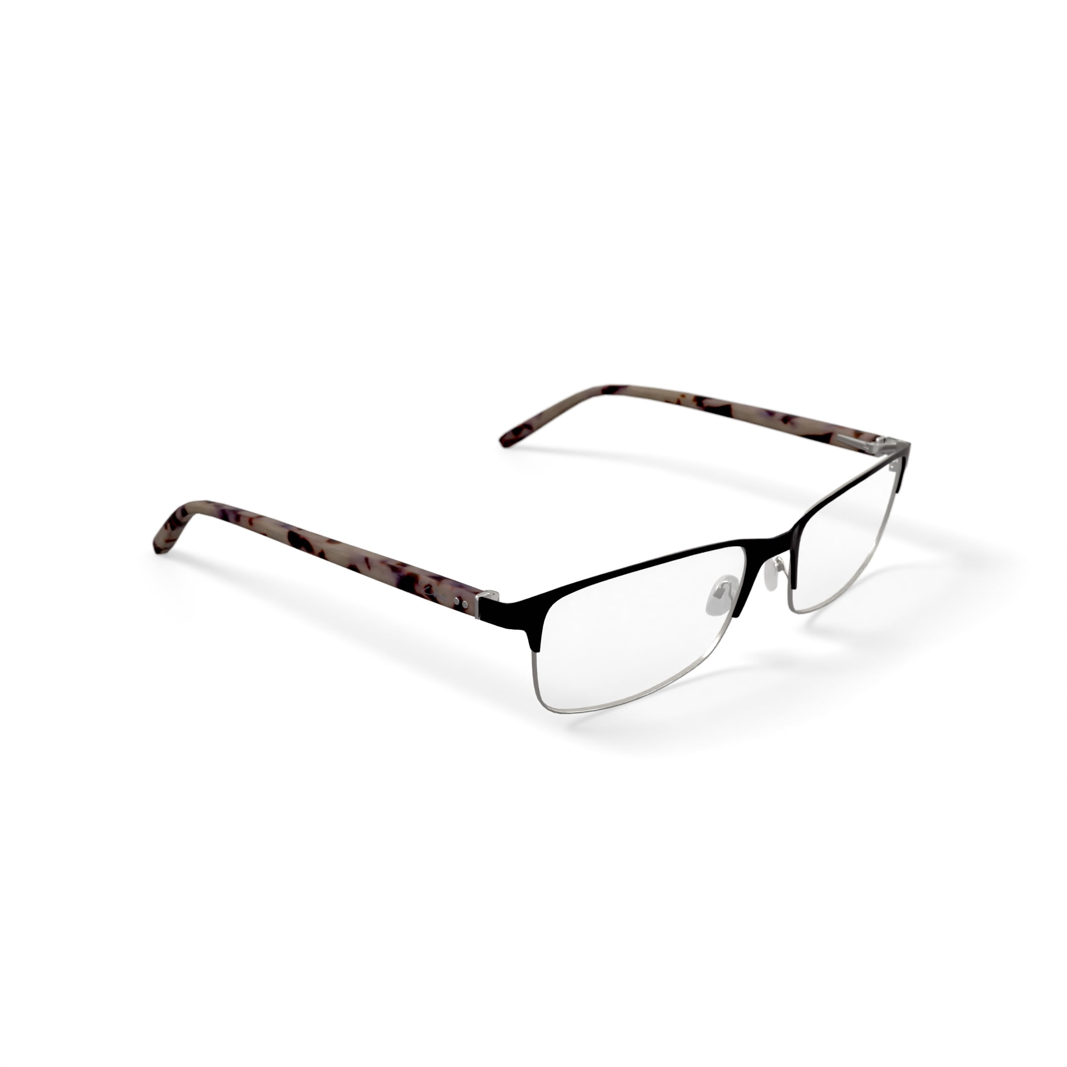 Fatheadz Men's Rectangular Eyeglasses, DE-02040 Butterflyz, Black, 57-18-145, with Case