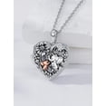 thumbnail image 2 of Dorunmo Elephant Locket Necklaces That Holds Picture 925 Sterling Silver Elephant Locket Heart Pendant Necklace Photos Jewelry Gifts for Women Mom Daughter, 2 of 7
