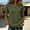 Army Green, variant on Womens Oversized V Neck Tops Short Sleeve Raw Edge Hem T Shirts Summer Boho Casual Tees Loose Fit Lightweight Top Daily Beach Travel Outfits, Black S